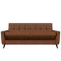 Giblin 81'' Faux Leather Convertible Sofa with Storage