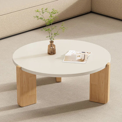 Japandi Decor Coffee Tables Modern Design Minimalist White Coffee Tables round Free Shipping Tavolino Da Salotto Home Furniture