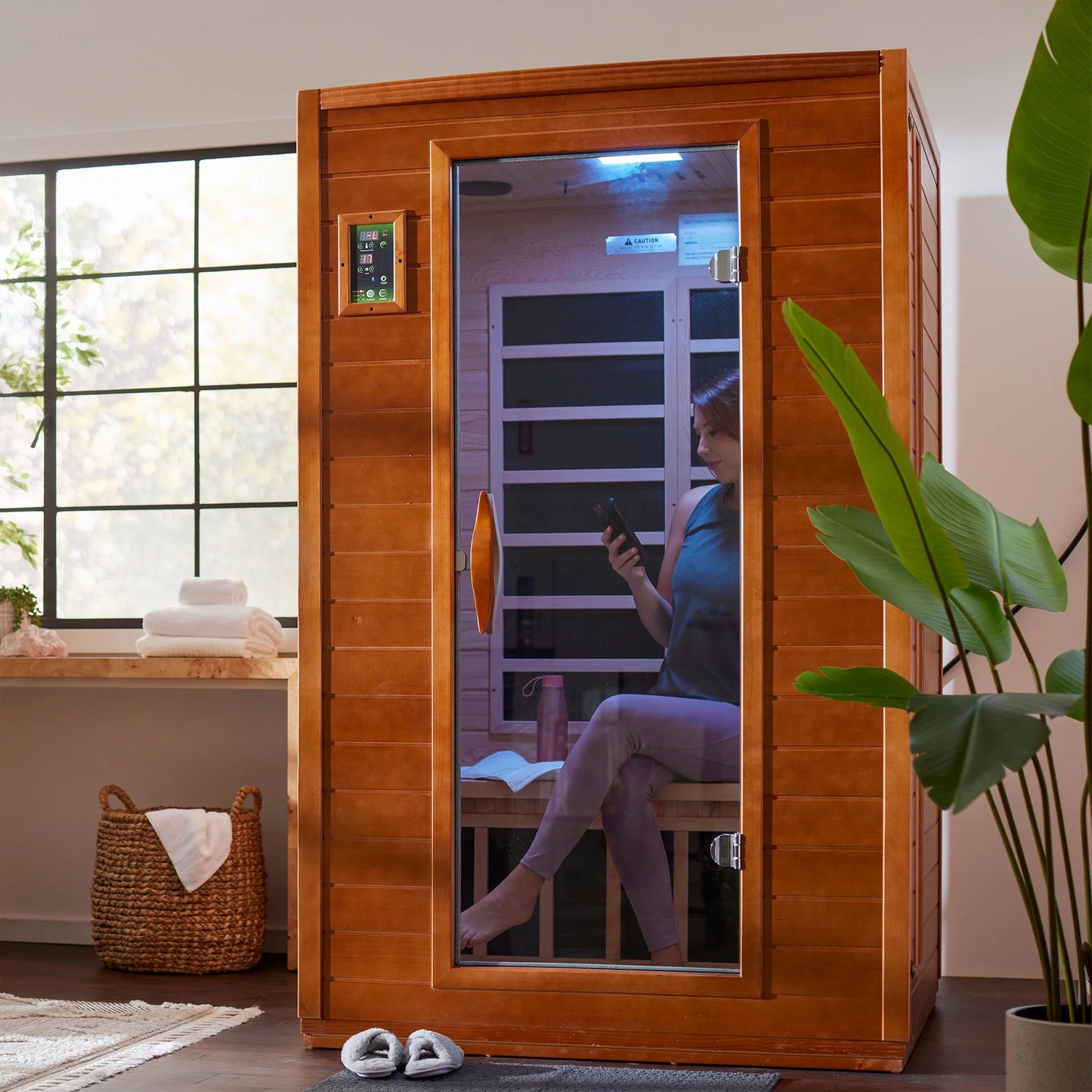 Andora 2 Person Low EMF FAR Infrared Home Spa Sauna